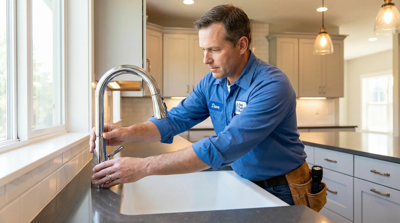 Kitchen faucet installation by Johns Plumbing LLC in Lodi